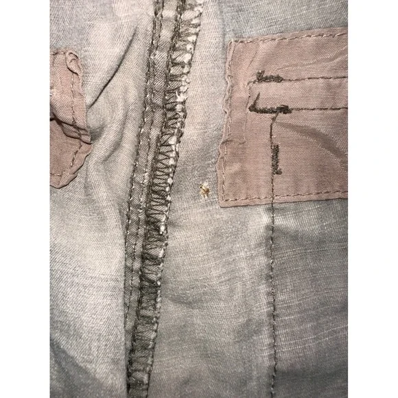 Urban Pipeline Mens Camo Cargo Pants 32x32 Green Brown Distressed Cotton Y2K - Picture 4 of 11